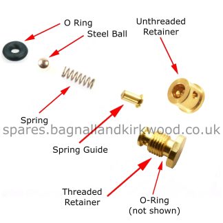 BSA R10 Internal Filling Valve Service Spare Parts
