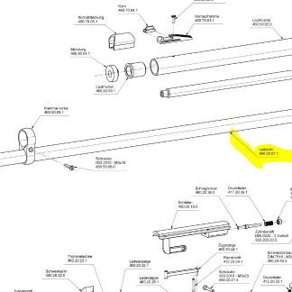 Umarex Walther Lever Action Lower Tube - 460.20.07.1