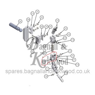 Part E860-B: Air Arms FTP900 Butt Bottom Arm Support