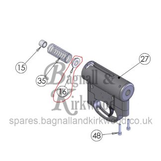 Part s530 / s530H: Air Arms Hammer Spring Guide Standard or High Power