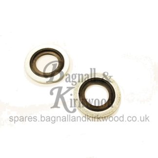 2 x Part 64: Webley / Logun Rubber Steel Washer - 11507 - BKD-MESS x 2