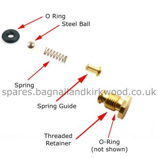 BSA R12 CLX Internal Filling Valve Service Spare Parts