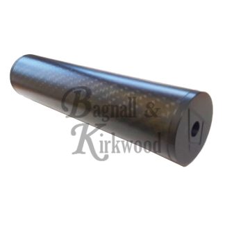 A&M Twink C Carbon MK2 Low Glare Airgun Sound Moderator - Flat End